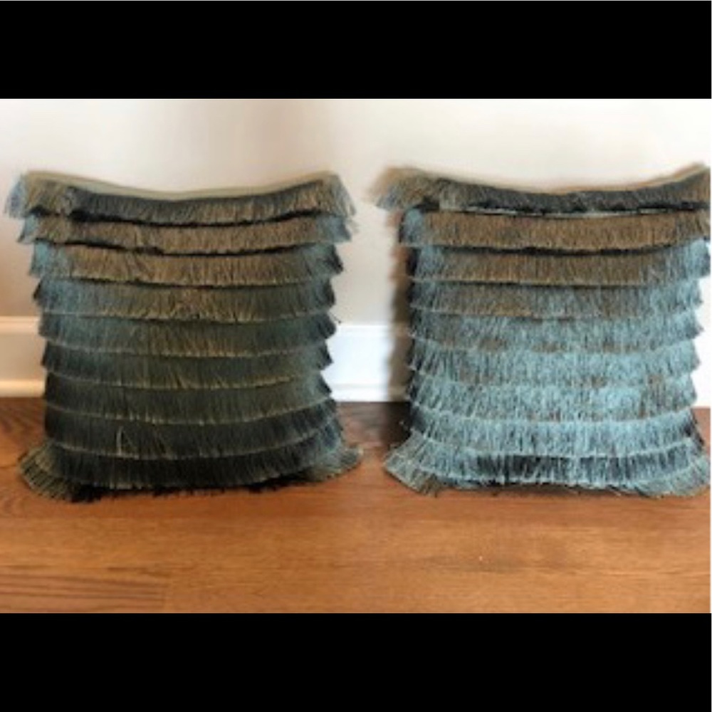 Olive Green Accent Pillows (Set of 2)